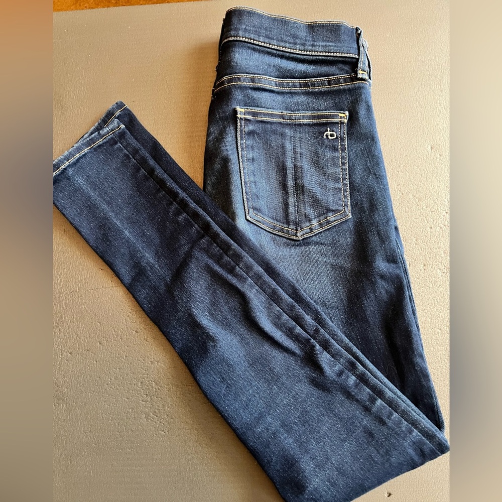 Rag & Bone Blue Skinny Jeans Classic Indigo
